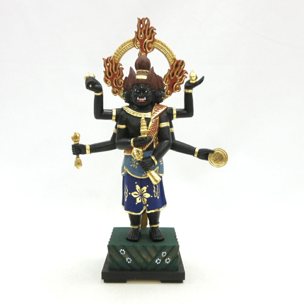 楽天市場】三宝荒神5.5寸・総高さ29cm・総桧材・高級仏像 送料