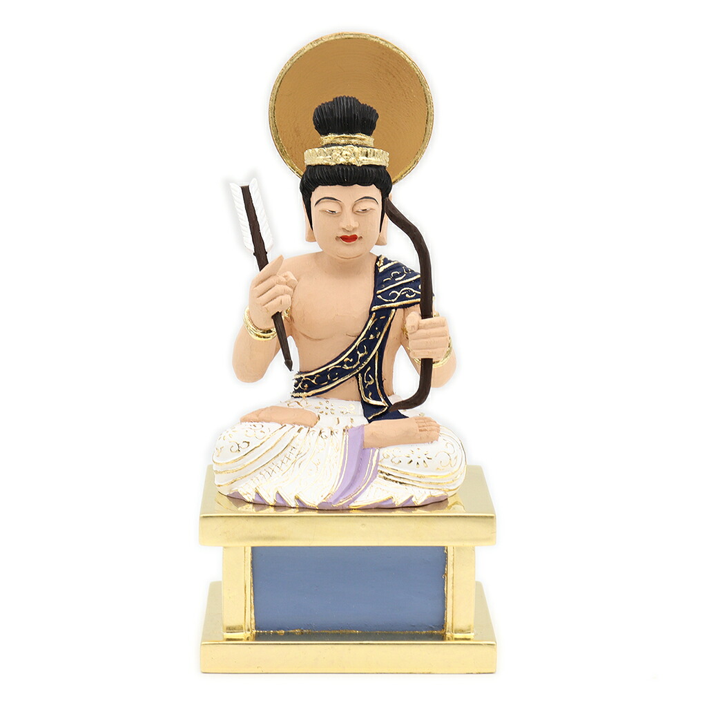 仏像 他化自在天 3.0寸 桧木彩色｜栗田こだわり仏像専門店