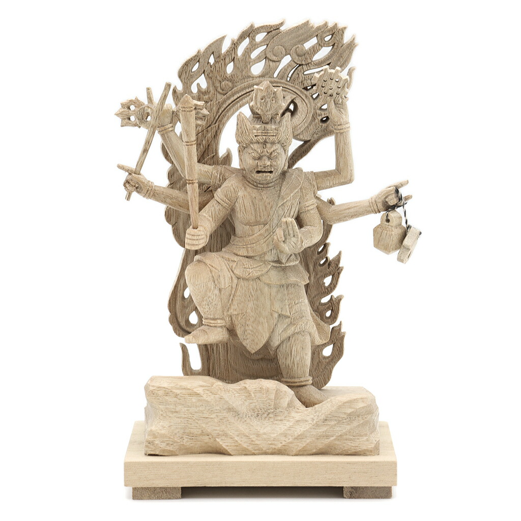 最高級 檜材 珍品 仏教工芸 木彫仏像 仏師手仕上げ品 烏枢瑟摩明王 高40cm 最高級 千手観音 檜材 珍品 観音菩薩 仏教工芸 木彫仏像