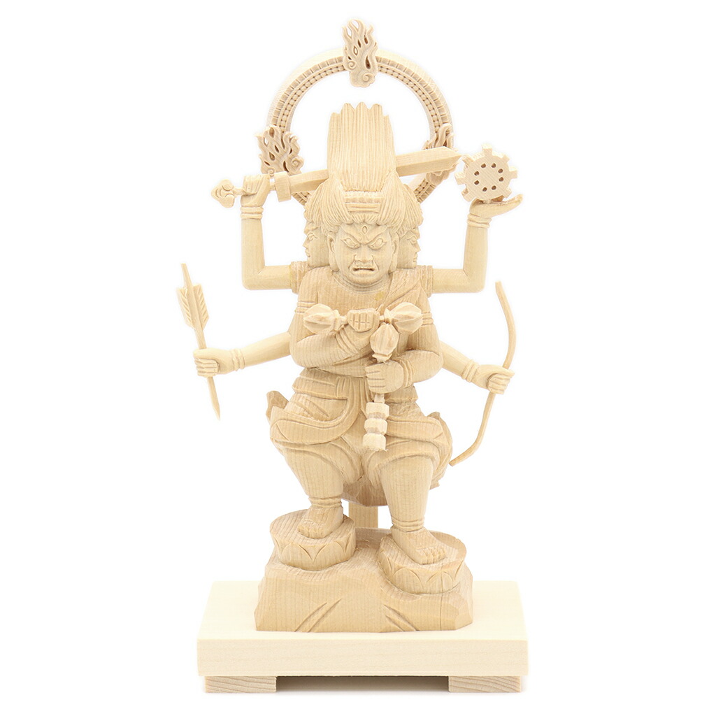 楽天市場】仏像 金剛夜叉明王 立像 32cm 桧木彩色 : 栗田こだわり仏像