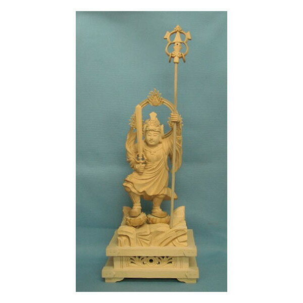 仏像 将軍地蔵 勝軍地蔵 勝軍地蔵尊 地蔵菩薩 立像 総高53cm 桧木 木彫り仏像 木製 開運出世 戦勝祈願 厄除け 守護 大型 寺院用 お寺 仏具 檜 ヒノキ｜栗田こだわり仏像専門店 58,740円