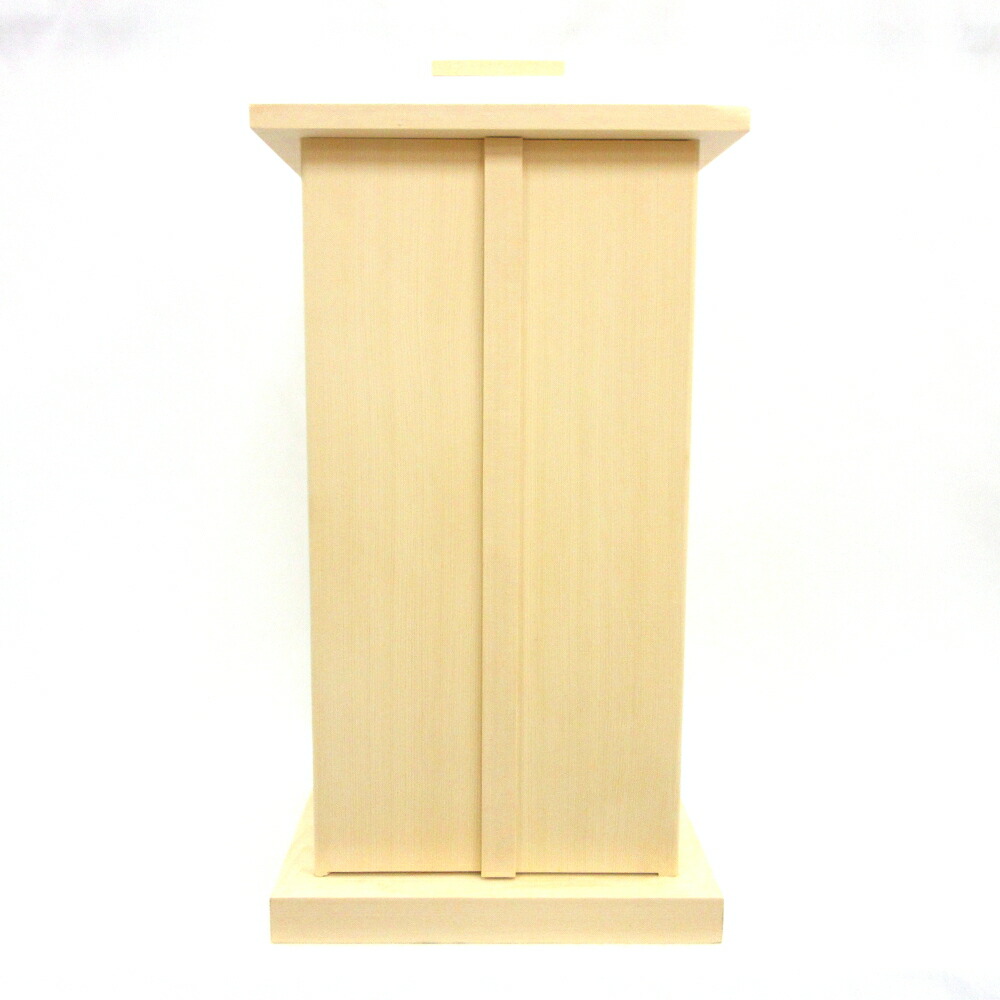 木製仏具 白木厨子 内寸W22*D22*H45cm 桧木 総ひのき お厨子 厨子仏壇 仏具 仏壇用品 ミニ仏壇 和室 リビング 檜 ヒノキ｜栗田こだわり仏像専門店