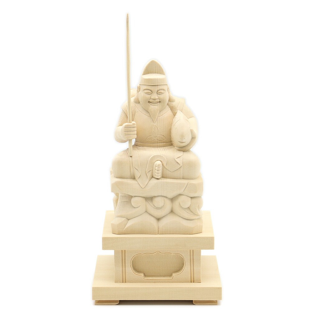 恵比寿様 楽天市場】【総高27cm】恵比寿様 木彫り 福の神 縁起物仕様