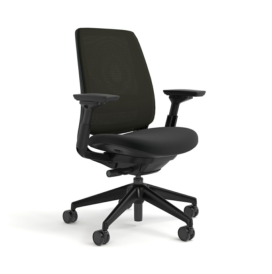 Steelcase Series2 黒いことひな形 リコリス/リコリス 背:エア湖うしろ側/座:差し交わす張り モビールアームレスト モビールランバーサポート スチール写真入れもの 続きもの2