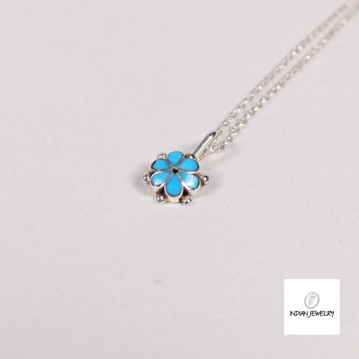 ターコイズ フラワーデザイン ペンダント VENDOME AOYAMA ネックレス K18YG ターコイズフラワーネックレス