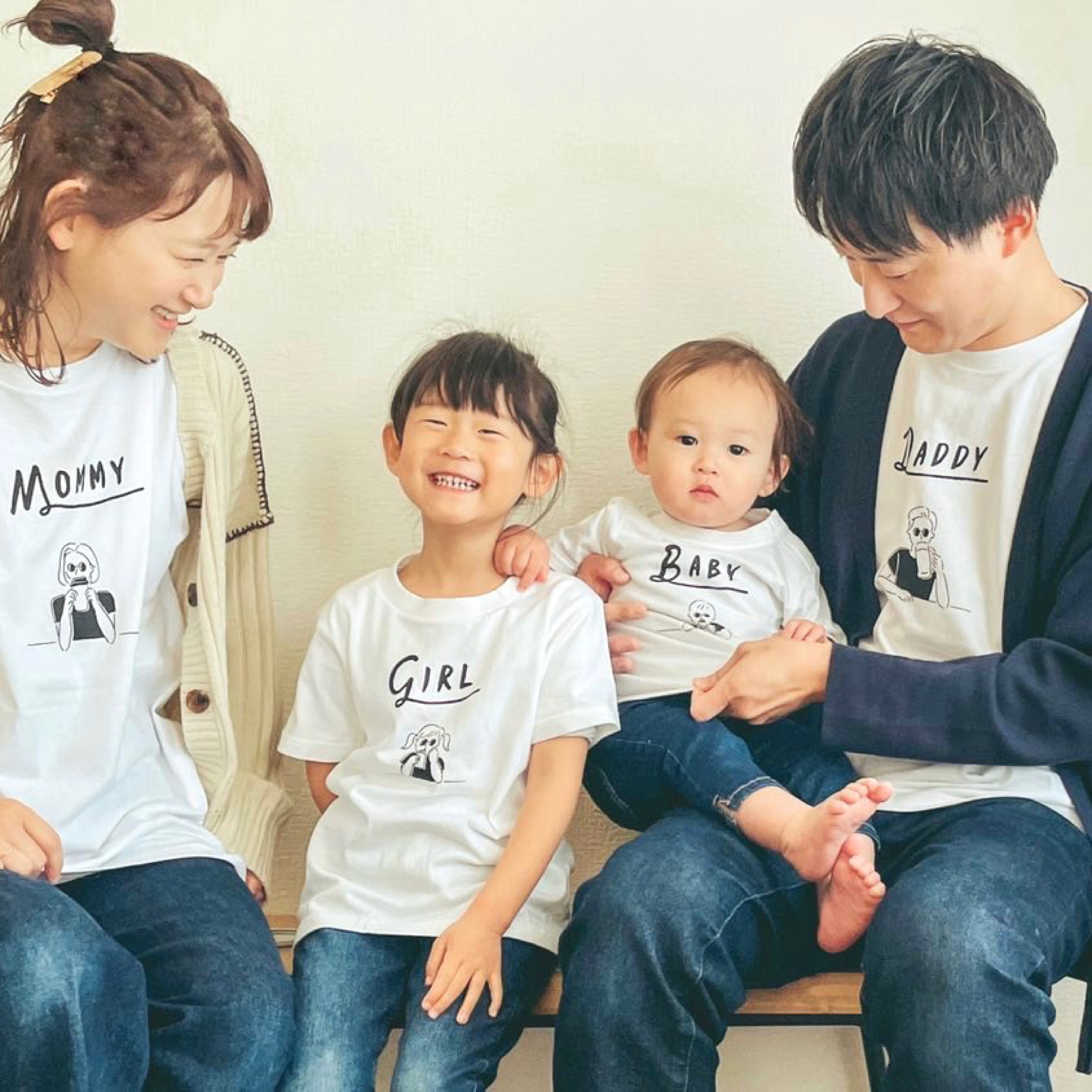 楽天市場】【 - 半袖 - 親子Tシャツ（3点セット）】敬老の日 お揃い