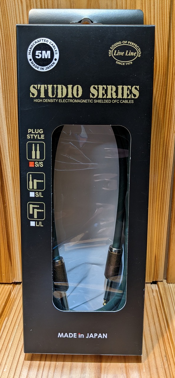 LiveLine PURECRAFT StudioSeries 5m S/S ライブライン スタジオシリーズ シールドケーブル 【横浜店アクセサリーフロア在庫品】