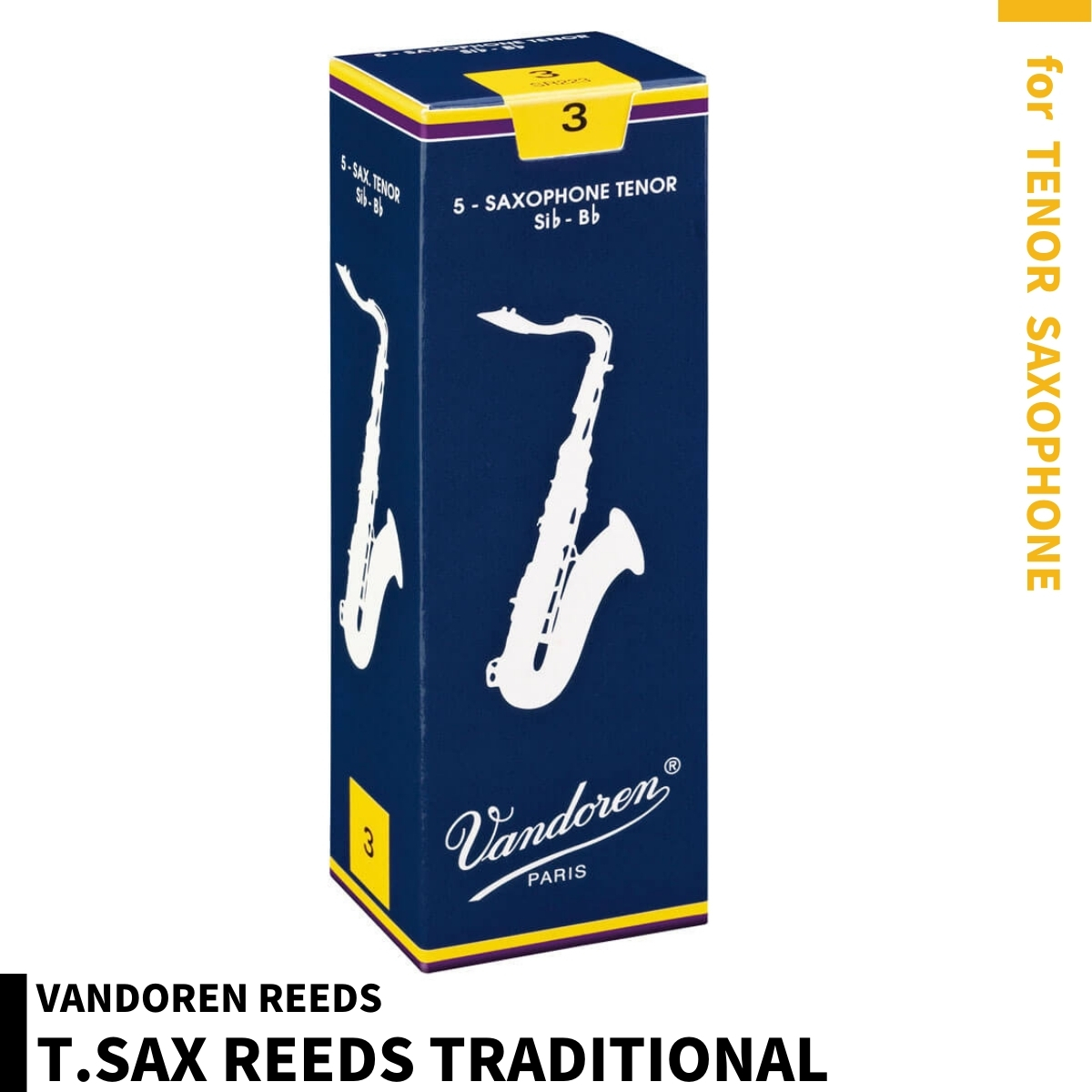 新しいコレクション バンドレン VANDOREN リード Bb B♭ クラリネット用 トラディショナル 青箱 10枚セット バンドーレン：-p2 