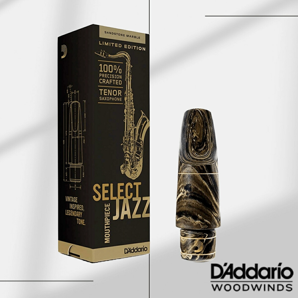 【楽天市場】D'Addario Woodwinds SELECT JAZZ MARBLE TENOR SAXOPHONE MOUTHPIECE