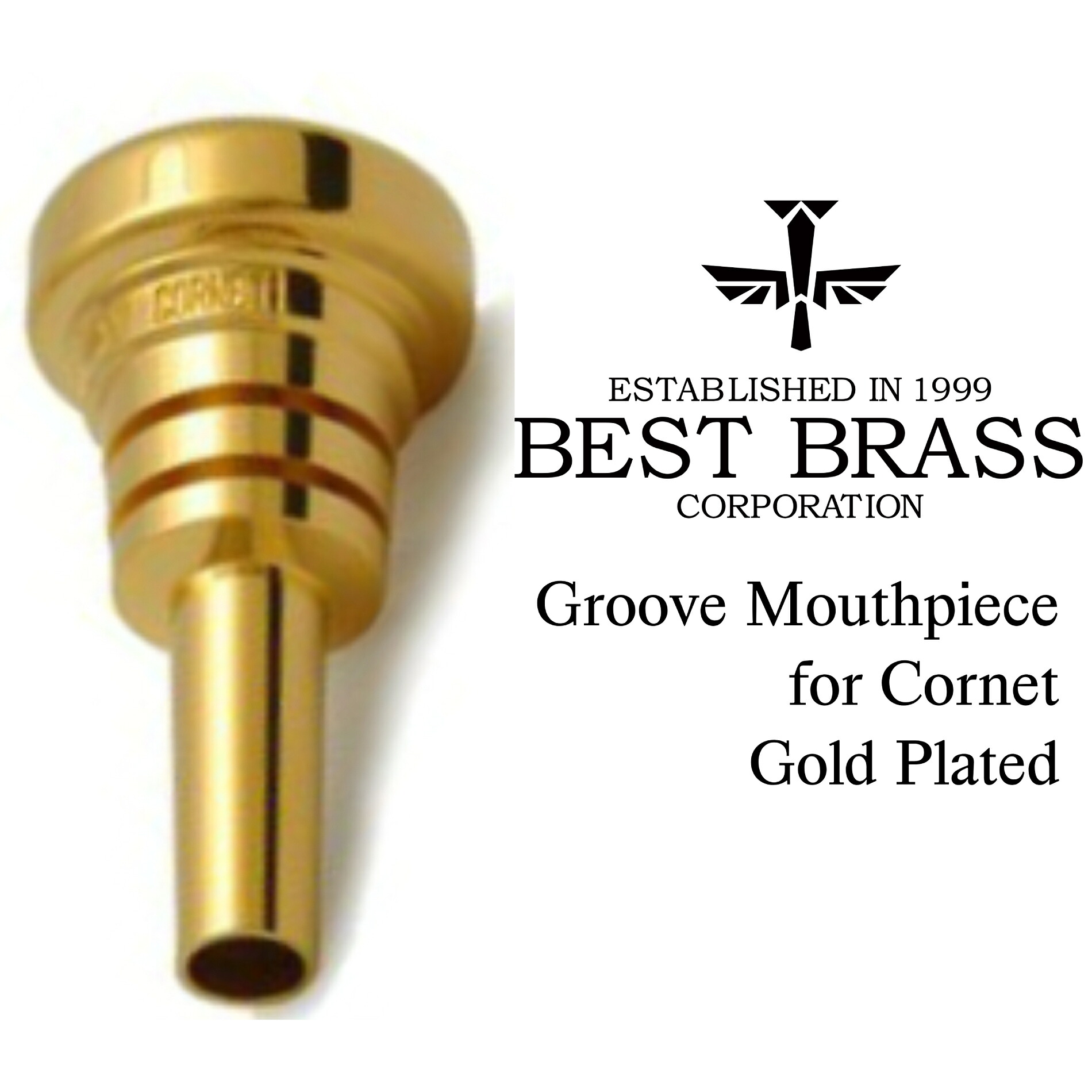 《お取り寄せ商品》BEST BRASS Groove Mouthpiece for Cornet【新品】 【ベストブラス】【マウスピース】【コルネット用】【ショートシャンク】【グルーヴ】【金メッキ仕上】【品番をお選びください】【横浜】【WIND YOKOHAMA】|クロサワ楽器65周年記念SHOP