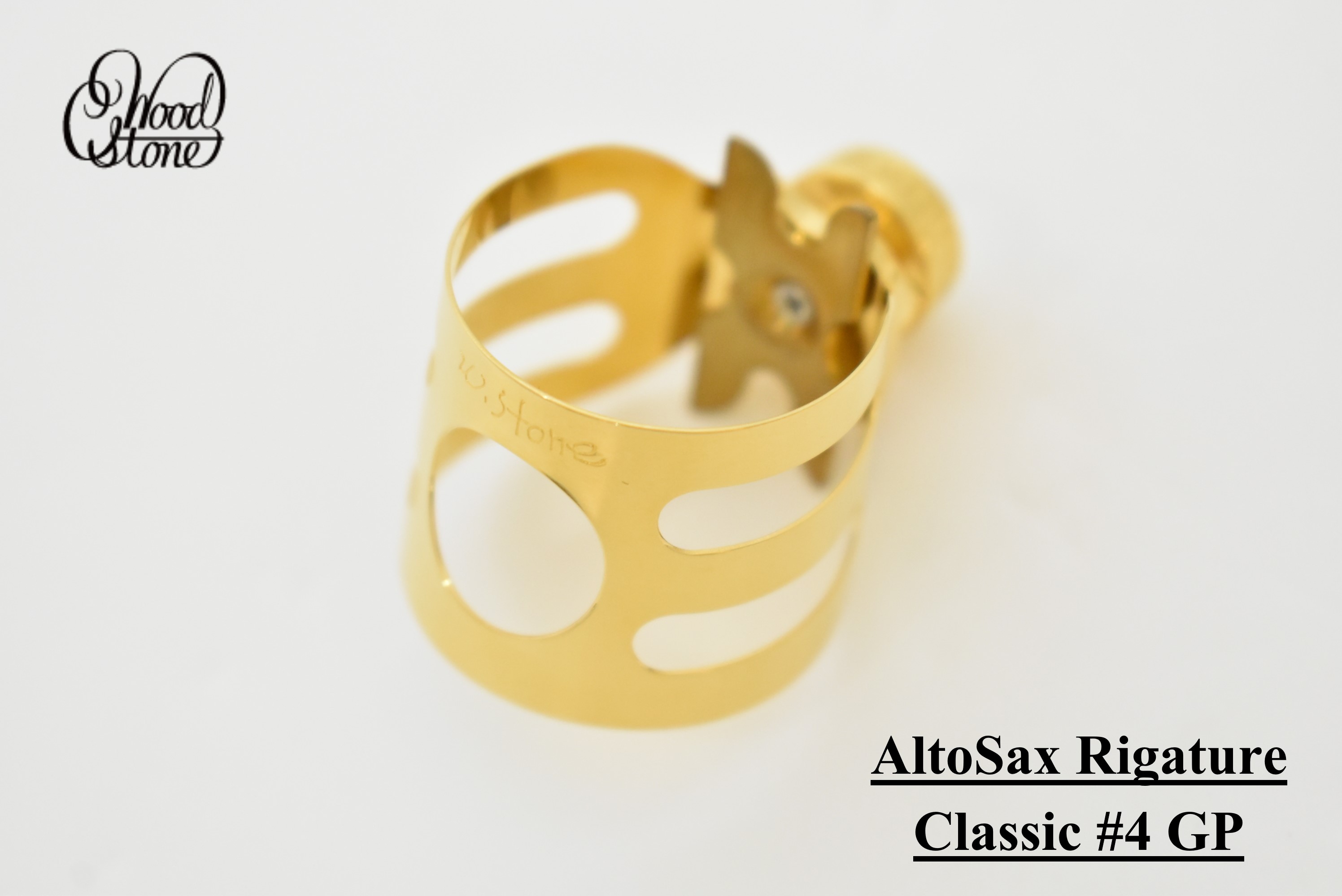 アルトサックス　リガチャー　ウッドストーン WoodStone アルトサックス用リガチャー／セルマー用 GP(ゴールド