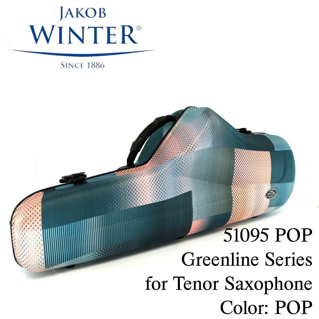 《次回入荷分ご予約受付中》Jakob Winter 51095-POP Greenline for TenorSax 【新品】 【ヤコブ・ヴィンター】【サックスケース】【テナーサックス用】【グリーンライン】【カラー：ポップ】【ドイツ製】【横浜店】【WIND YOKOHAMA】｜クロサワ楽器65周年記念SHOP
