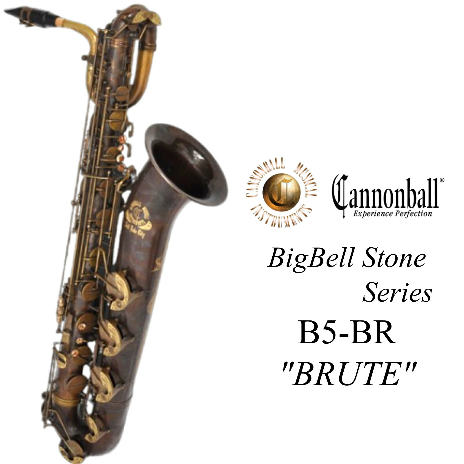 《お取り寄せ商品》Cannonball B5-BR BRUTE "Big Bell Stone Series"【新品】【キャノンボール】【バリトンサックス】【ビッグベルストーンシリーズ】【ネック2種付属】【ノーラッカー特殊加工仕上】【横浜店】【WIND YOKOHAMA】｜クロサワ楽器65周年記念SHOP