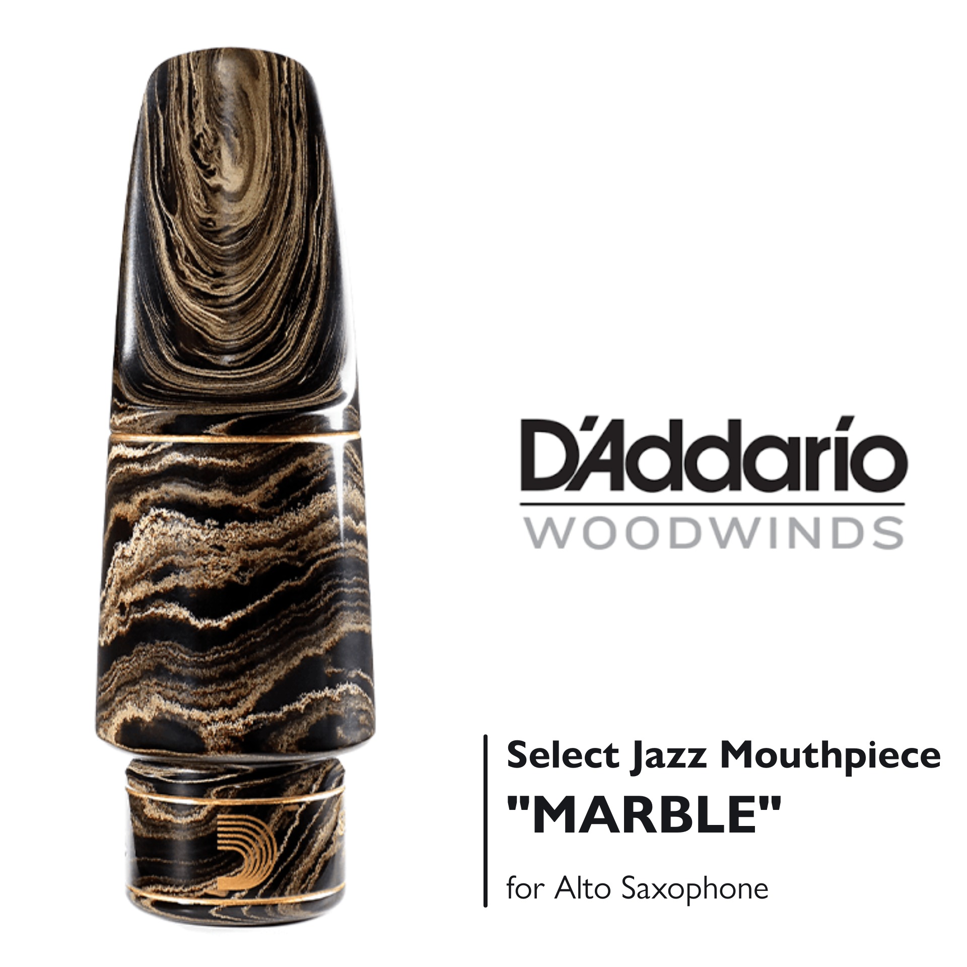 D'Addario WoodwindsSELECT JAZZ "MARBLE" HARD RUBBERA.SAX MOUTHPIECE 【新品】【クロサワウインド横浜店 在庫品】【WIND YOKOHAMA】|クロサワ楽器65周年記念SHOP