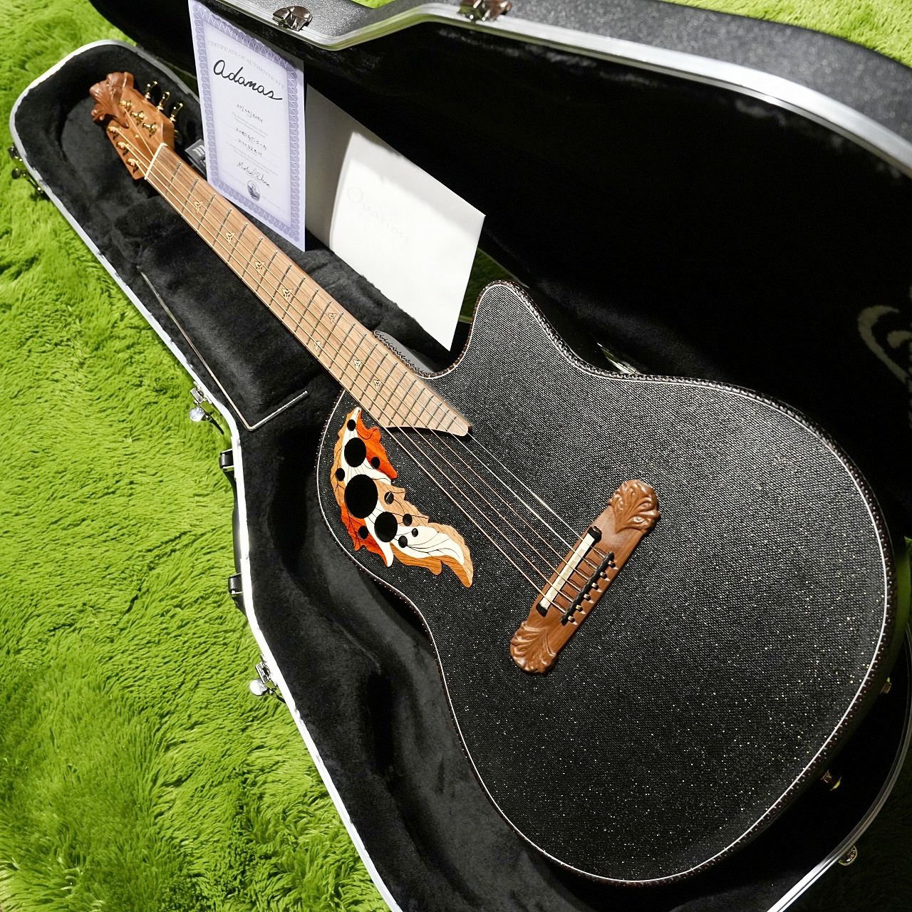 【新品特価！！】【試奏動画あり】Ovation Adamas 2087GT-5 Black #24032814【轟音個体】【送料当店負担】【池袋店在庫品】