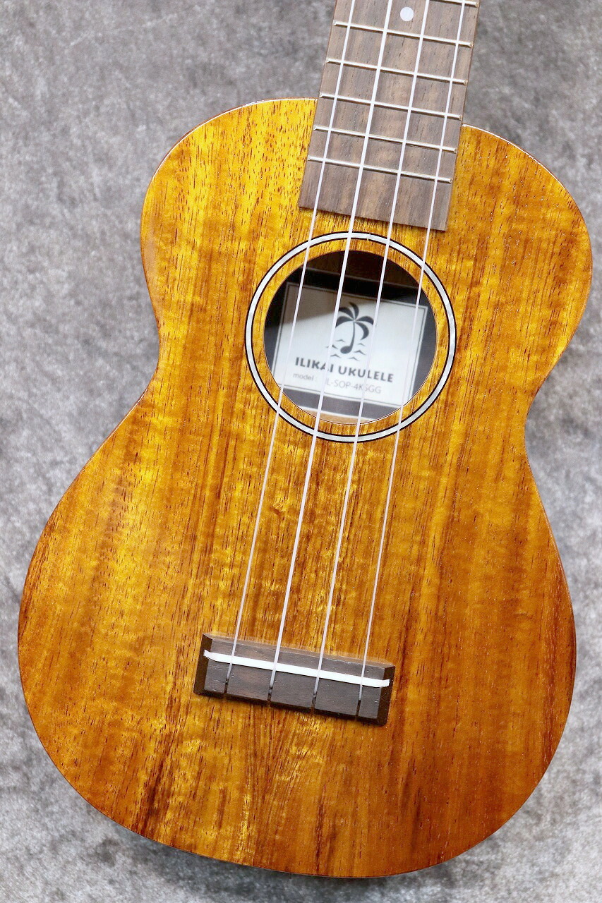 ILIKAI 【お待たせしました待望入荷!】SOP-4KSGG #2【ソプラノ】【ハワイアンコア単板】【セミグロス】【池袋店】|クロサワ楽器65周年記念SHOP