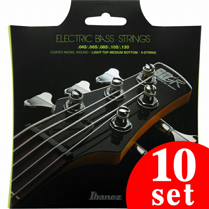 Ibanez Accessory Series IEBS5C 5st Light Top Midium Bottom (Nickel Wound 45-130) 《ベース弦 コーティング弦》