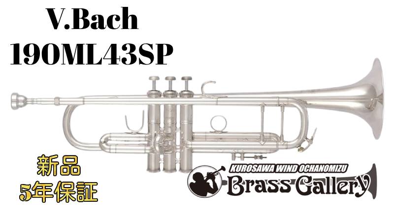 V.Bach 190ML43SP 【お取り寄せ】【新品】 【トランペット】【バック】 【190シリーズ】【BrassGalley / ブラスギャラリー】【ウインドお茶の水】