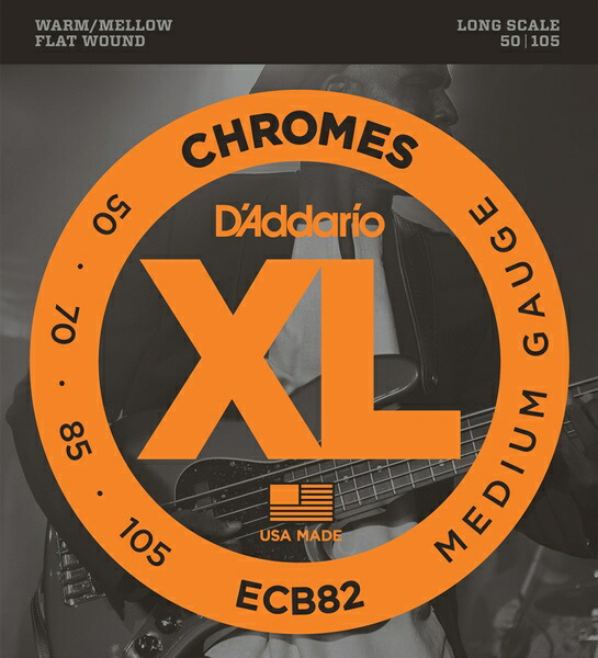 D'Addario ECB82 Chromes - Flat Wound 《ベース弦》 ダダリオ