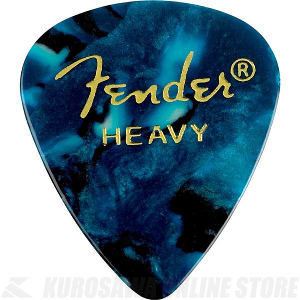 Fender 351 Shape Premium Picks, Heavy, Ocean Turquoise, 12 Count 12枚 《ピック》  経典ブランド