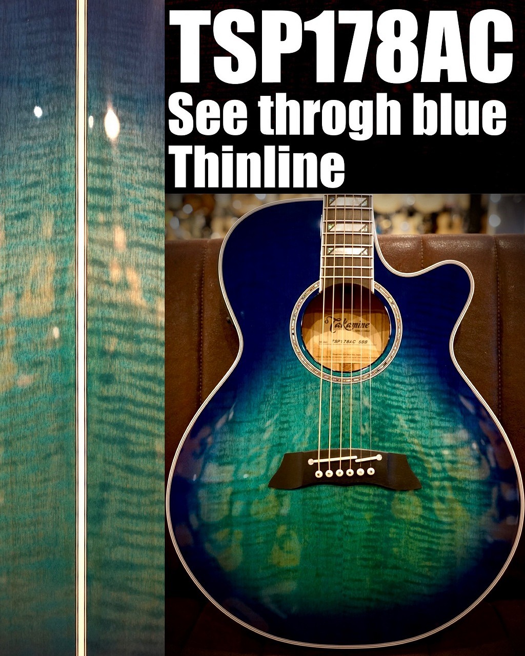 Takamine TSP178AC SBB 【薄道ボディ】【オールメイプル】【福岡ミーナ天神店】｜クロサワ楽器65周年記念SHOP