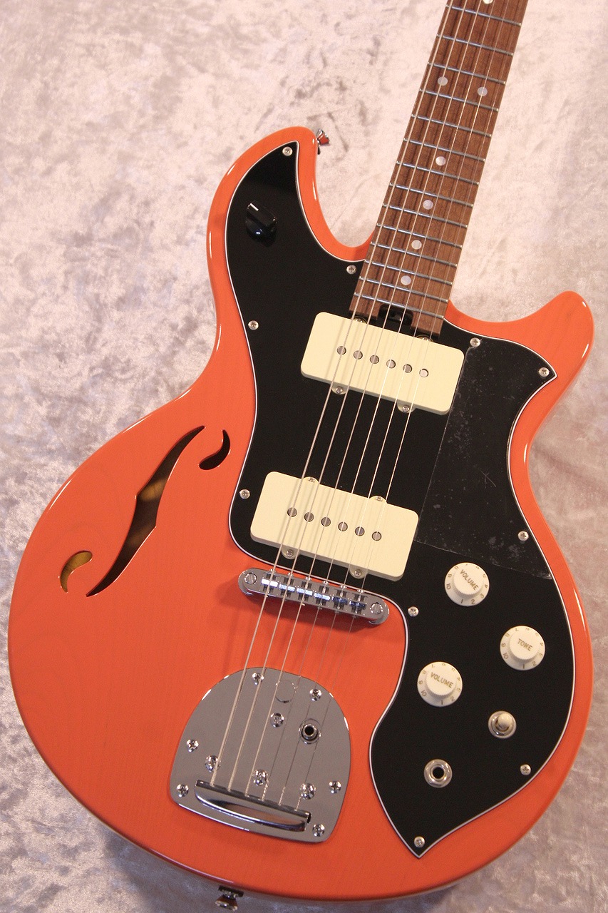 Sago 【欅・楢】【セミホロウ】Curious Flat Top -Fiesta Red- 【3.80kg】【福岡ミーナ天神店】｜クロサワ楽器65周年記念SHOP