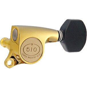 Gotoh / ゴトー SG510 Series for Standard Post SGS510 (Gold / B07) [対応ヘッド: L6/R6/L3+R3] 《ギターペグ6個set》 【送料無料】【ONLINE STORE】(受注生産品)｜クロサワ楽器65周年記念SHOP