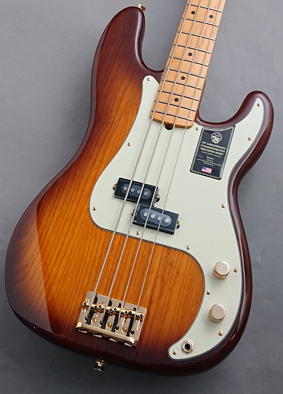 Fender 48イニング虚無金利 75th Anniversary Commemorative Precision Bass 2 Color Bourbon Burst 激鳴個体 G Club 渋谷店鋪 Filmmakers Pro Br