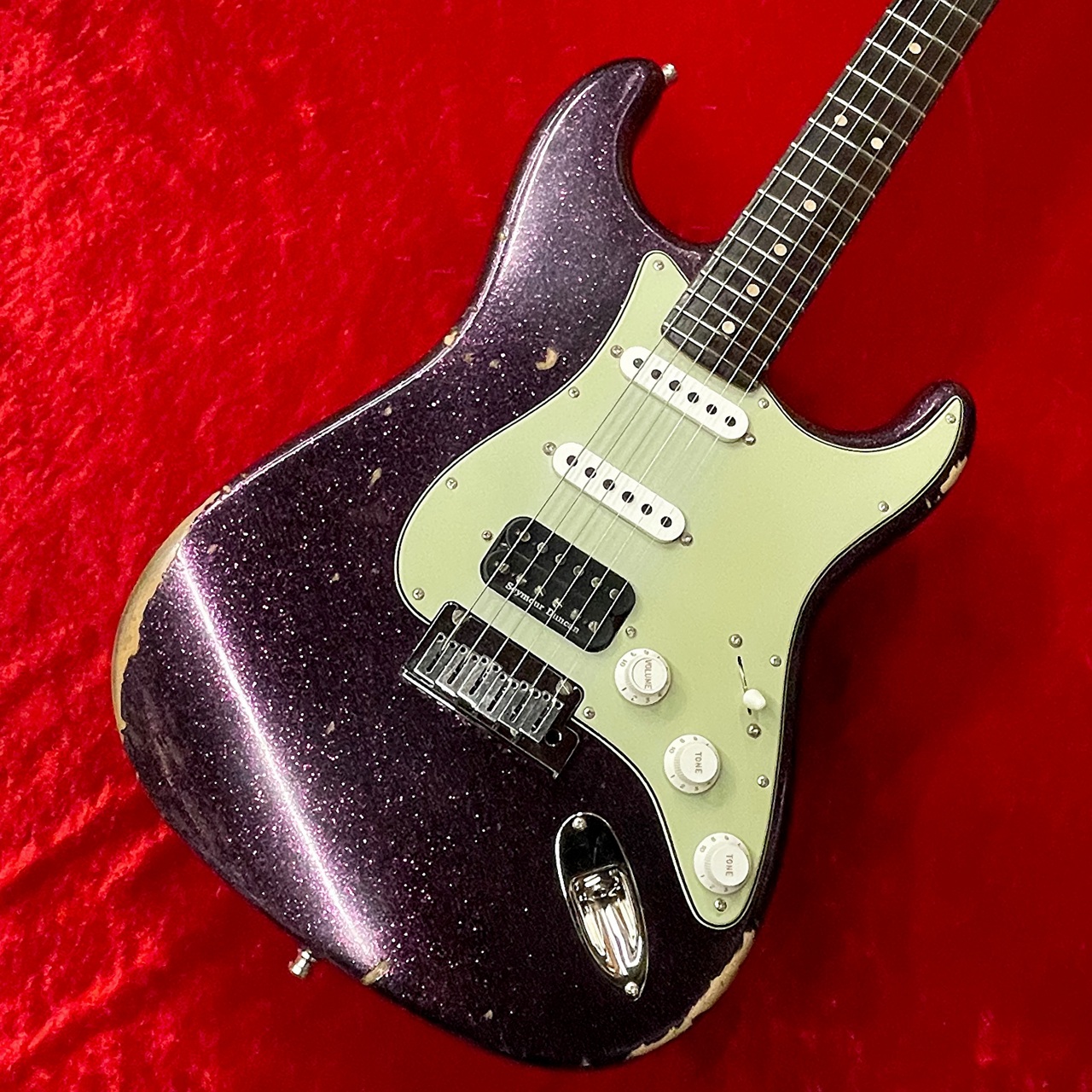 Fender Custom Shop Custom Deluxe HB S-1 Strat Relic with Closet Classic Hardware -Magenta Sparkle- ≒3.69kg #R150479【G-CLUB 渋谷店】｜クロサワ楽器65周年記念SHOP