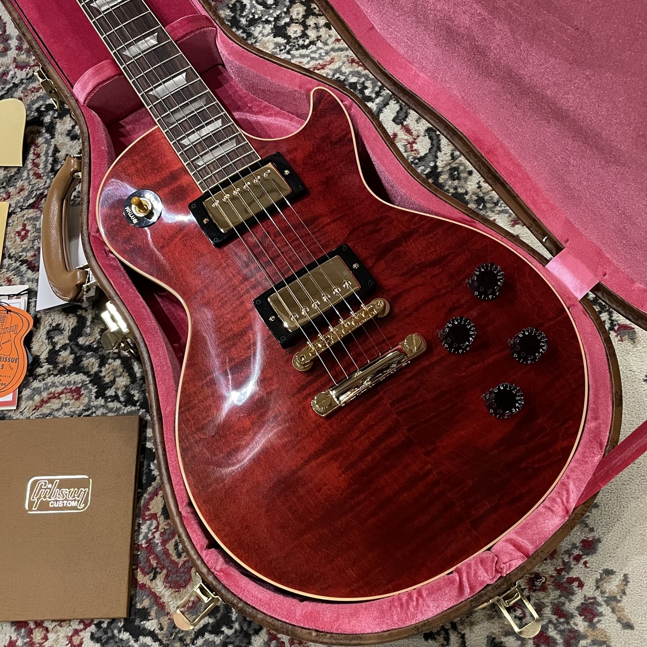 Gibson Custom Shop 【現地選定品】1959 Les Paul Standard Chambered Candy Red Tiger VOS 96332 ≒3.24kg【G-CLUB 渋谷店】｜クロサワ楽器65周年記念SHOP 418,000円
