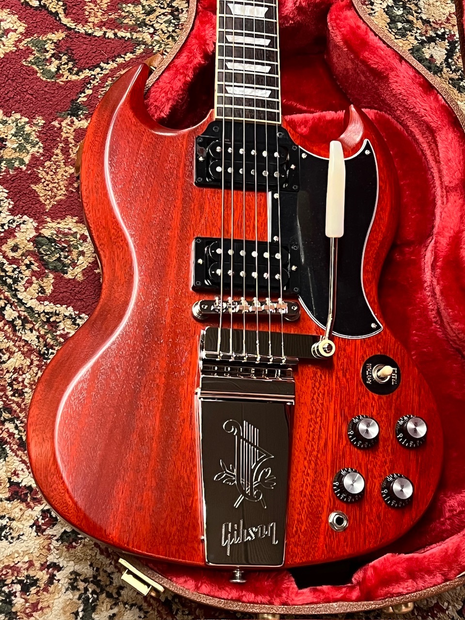 楽天市場】Gibson SG Standard '61 Faded Maestro Vibrola (Vintage
