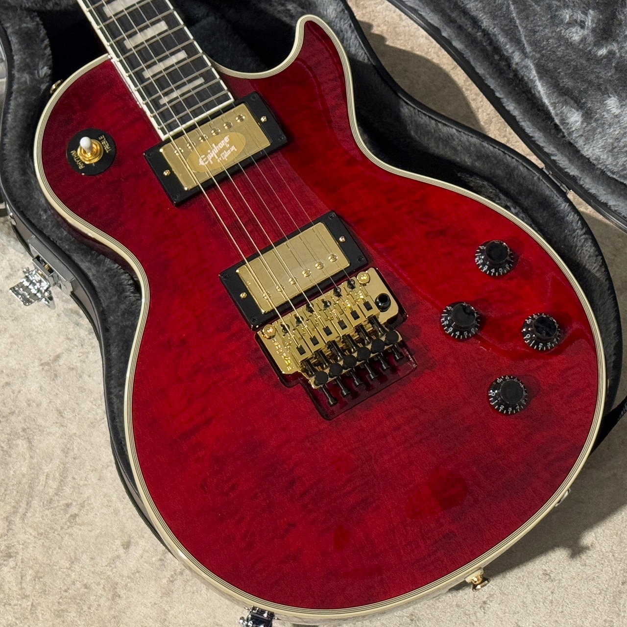 エピフォンエレキギター　フロイドローズ　ハードケース付き 楽天市場】Epiphone / Alex Lifeson Les Paul Axcess Standard