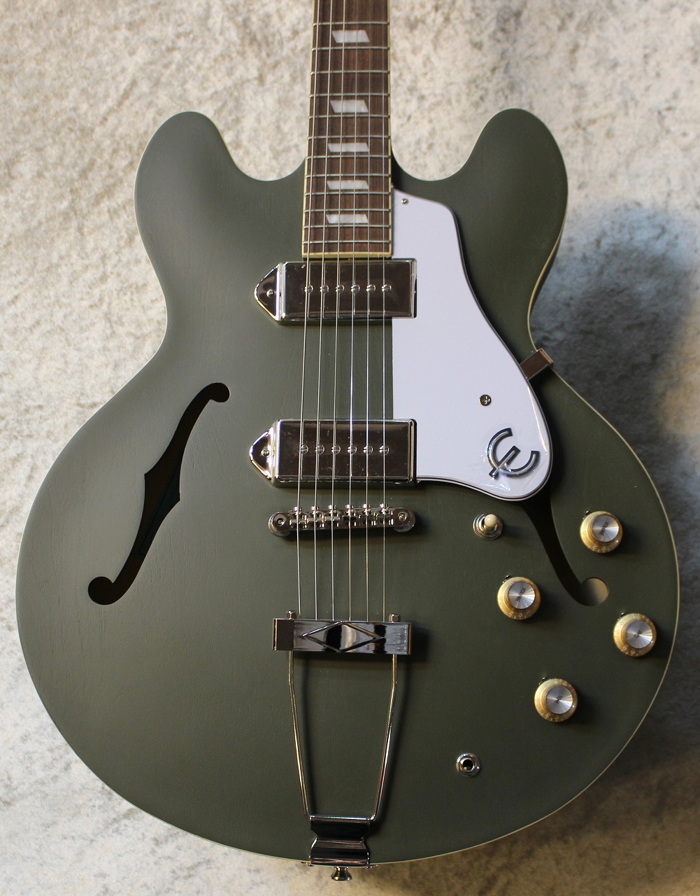 Epiphone Newモデル Casino Worn Olive Drab 2 68kg 単色迷彩 ブルーラベル 池袋店 Butlerchimneys Com