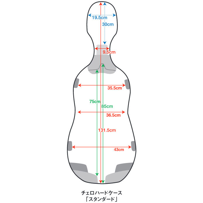 EASTMAN [イーストマン] チェロ ハードケース [スタンダード plus