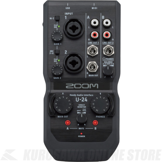 楽天市場】ZOOM Handy Audio Interface U-44 《ハンディオーディオ