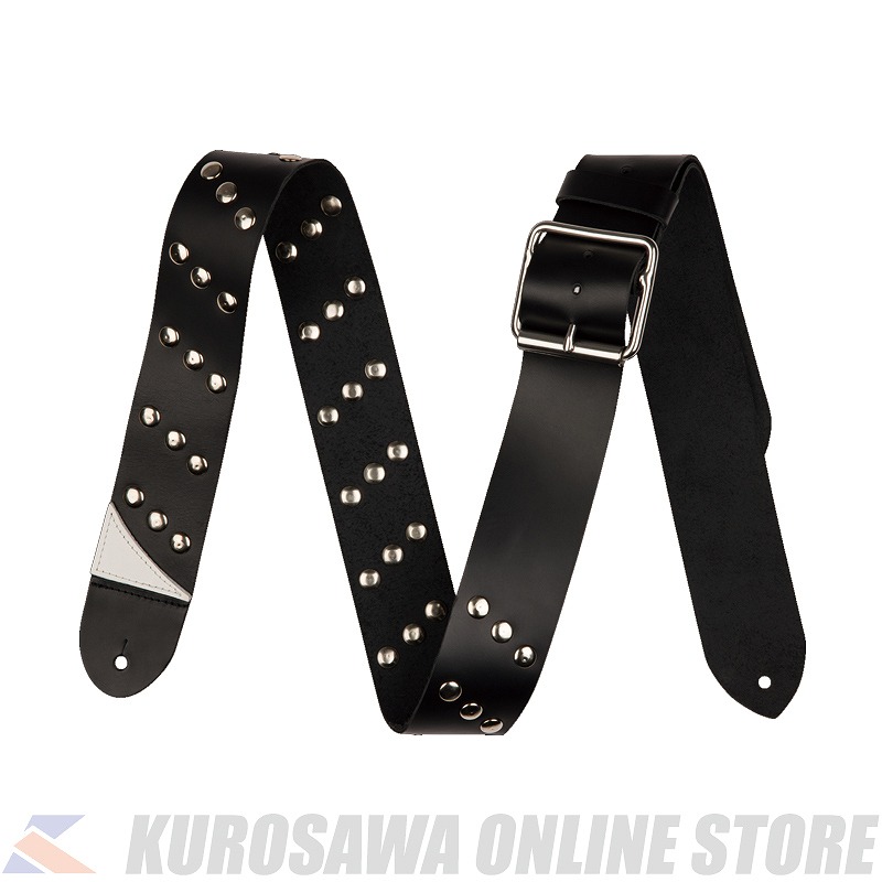 Jackson Diagonal Stud Leather Strap, Black, 2.5" 【送料無料】(ご予約受付中)【ONLINE STORE】｜クロサワ楽器65周年記念SHOP