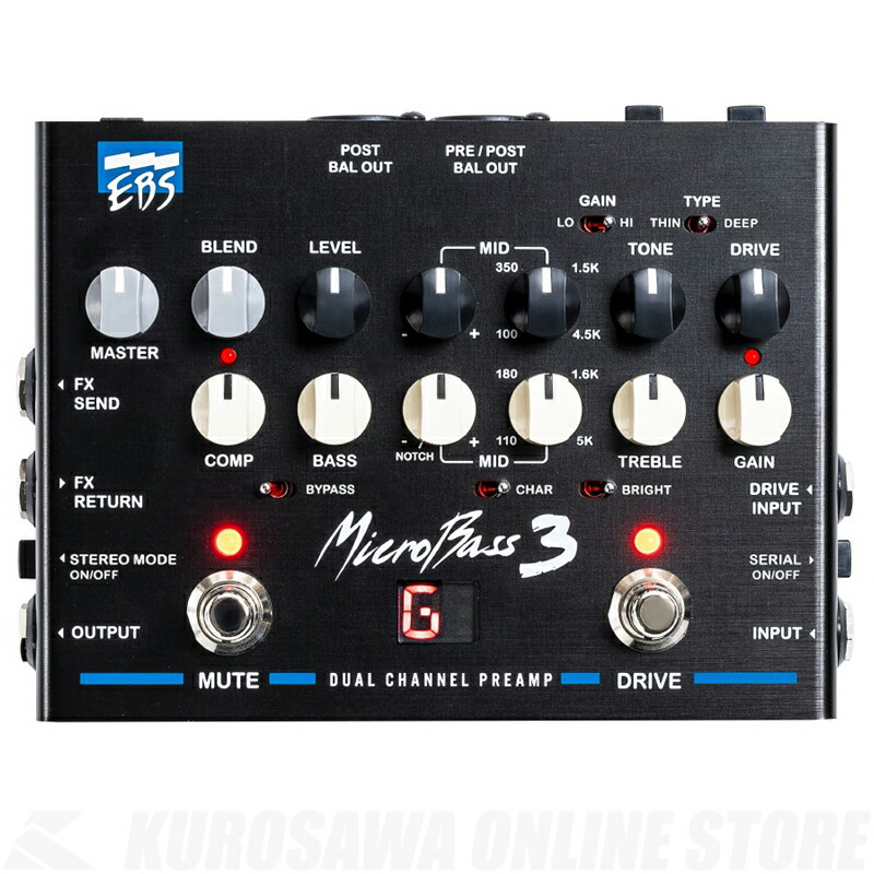最安値に挑戦 Ebs Micro Bass 3 2チャンネルプリアンプ ベース用エフェクター Online Store クロサワ楽器60周年記念shop 新版 Hazle Com