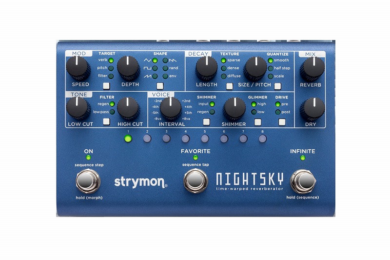 strymon NIGHTSKY time-warped reverbrator [シンセシス・リバーブ・マシーン]【ONLINE STORE】｜クロサワ楽器65周年記念SHOP