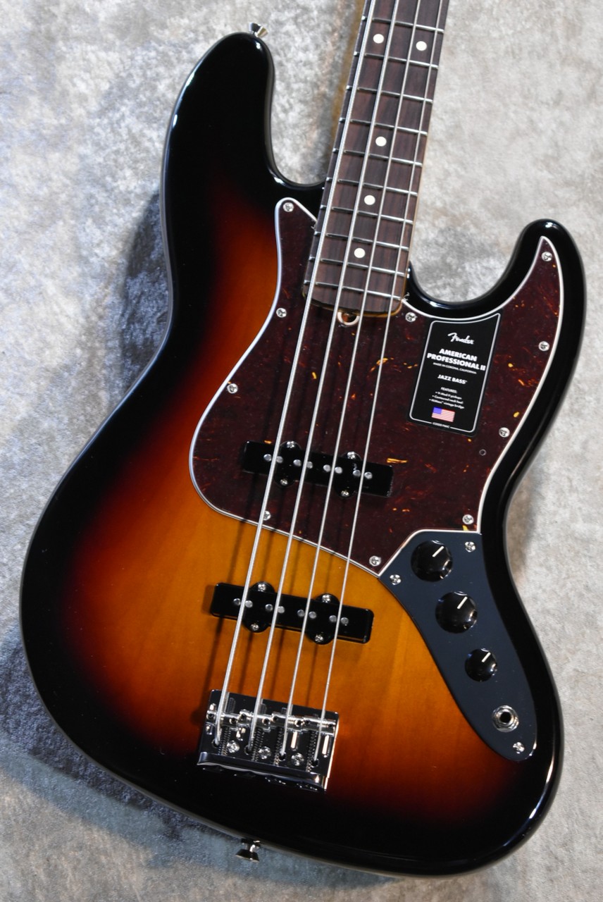 Fender American Professional II Jazz Bass RW -3 Color Sunburst- #US25107150【4.00kg】【横浜店】|クロサワ楽器65周年記念SHOP