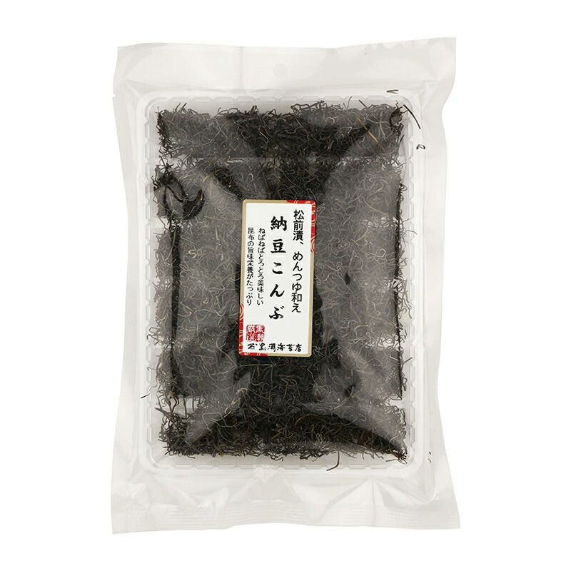 松前漬、めんつゆ和え 納豆こんぶ 1袋あたり50g｜海苔焼きたて工房　黒潮海苔店