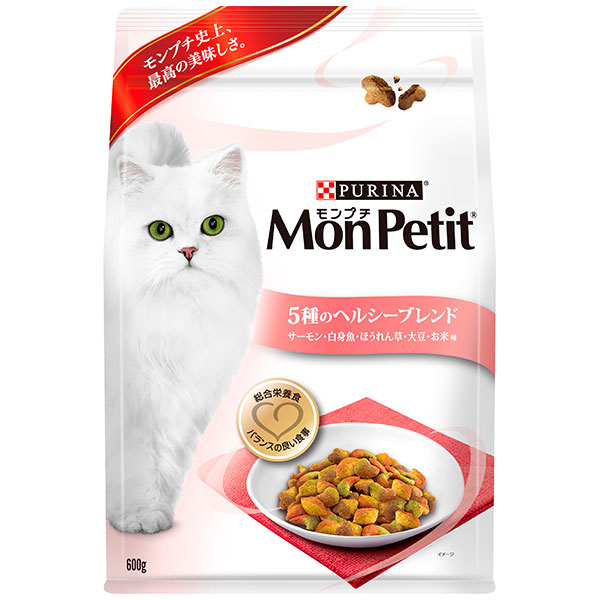 楽天市場 ネスレピュリナ モンプチバッグ 5種のヘルシーブレンド 600g モンプチ Monpetit ドライフード 成猫用 アダルト ネスレ ペットフード 猫用品 猫 ねこ ネコ ペット ペットグッズ ペット用品 ペッツビレッジクロス ペット通販