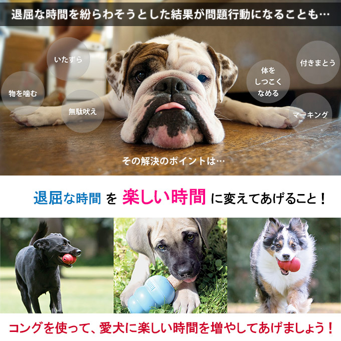 楽天市場 11 1 23 59まで 要エントリーp3倍 犬用知育玩具 コングジャパン 小型犬 成犬用 コング S しつけトレーニング おもちゃ 天然ゴム おやつ Kong ペッツビレッジクロス ペット通販