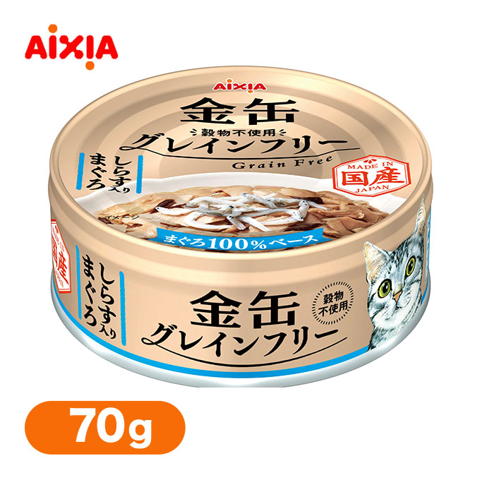 金缶ミニ ささみ入りまぐろ ７０ｇ 国産 缶詰 キャットフ−ド 猫