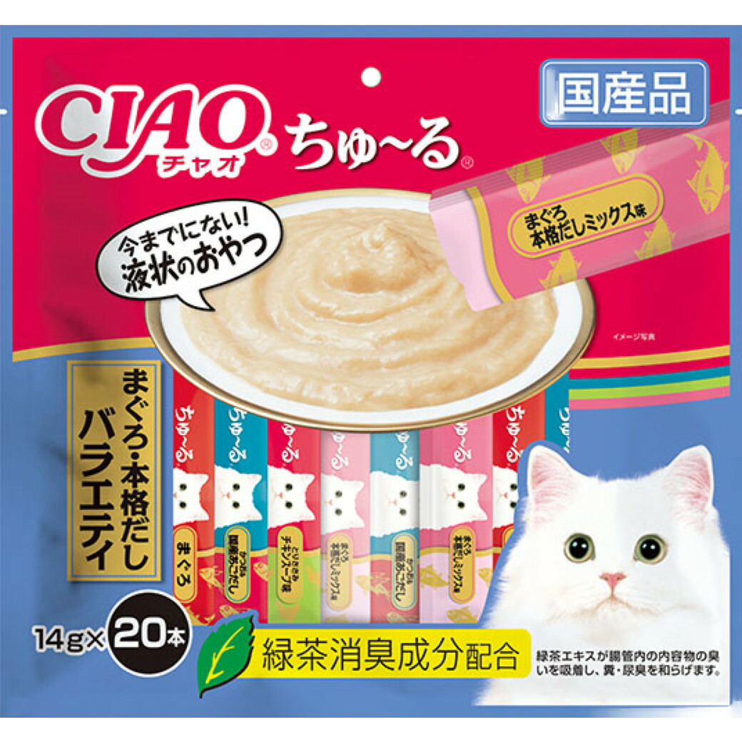 まとめ〕 キャットフード ペットフード バラエティ CIAO 14g×60本 ペット用品 8セット ちゅ〜るグルメ 猫用品 日本製