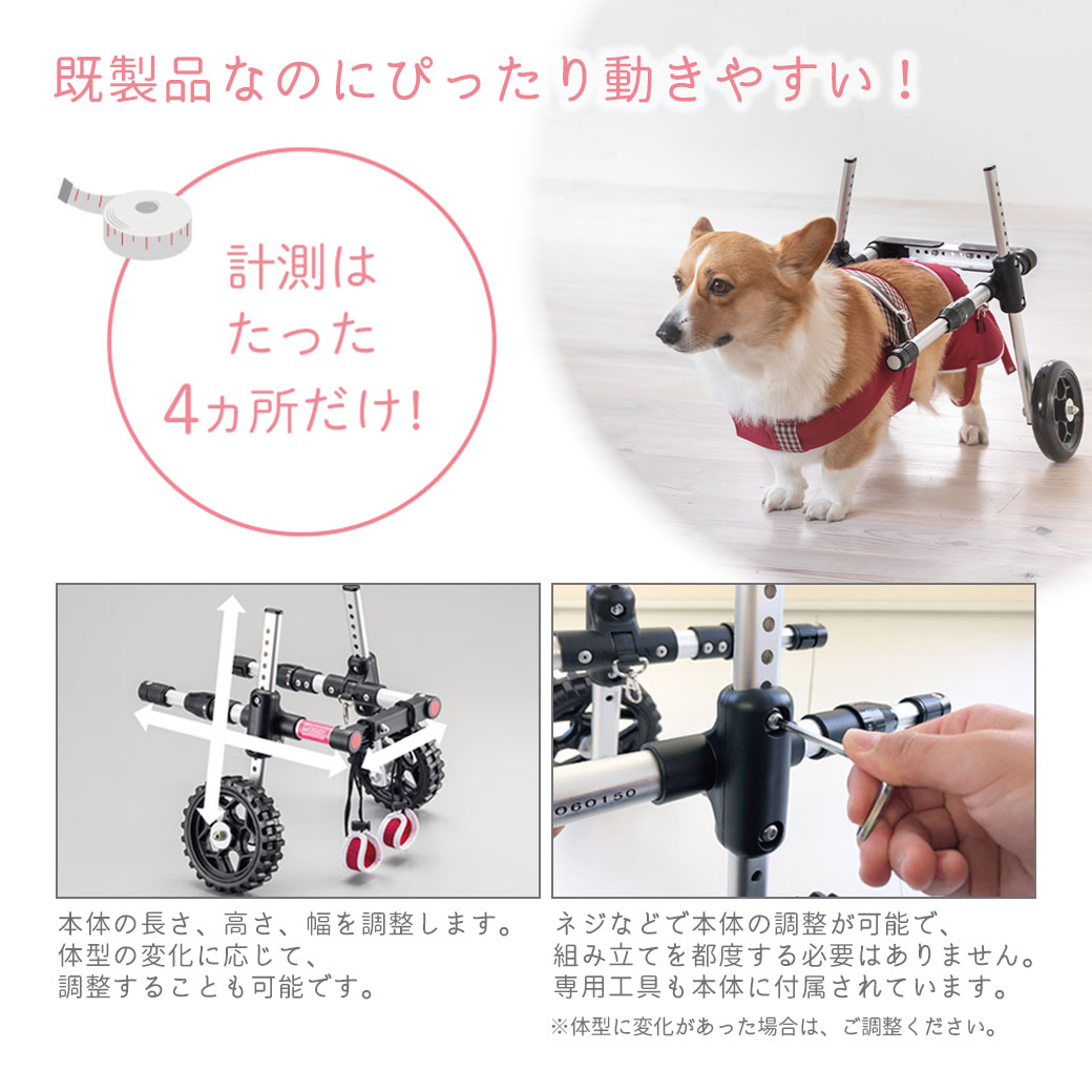 ペットアドバンス ドギーサポーター セット 介護 レッド 中型犬用