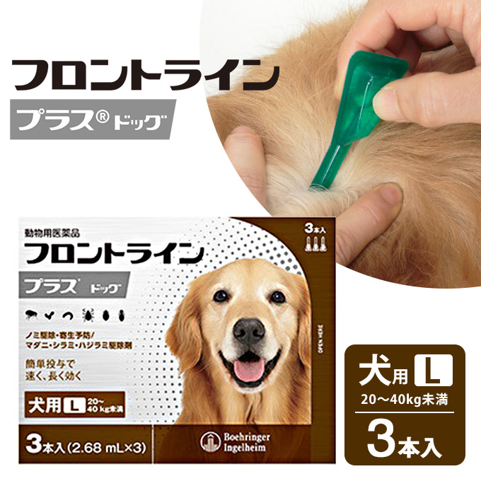 楽天市場 フロントラインプラス 犬用 L 3p 動物用医薬品 ノミ ダニ シラミ駆除 送料無料 同梱不可 ペッツビレッジクロス ペット通販