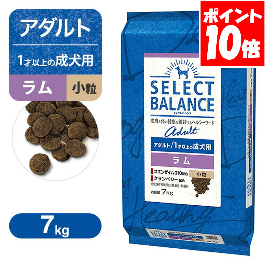 セレクトバランス アダルト 成犬用 ラム 小粒 7kg 送料無料