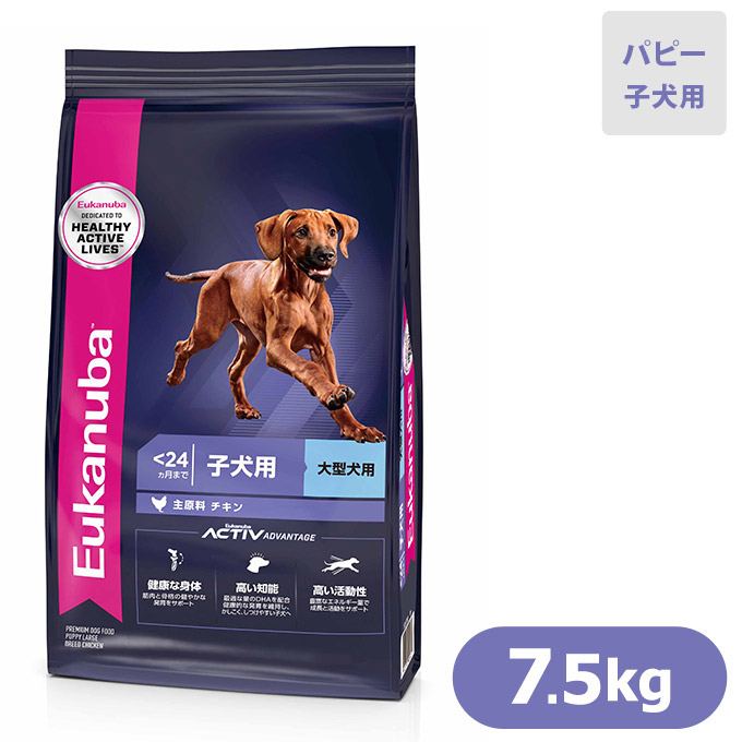 楽天市場 ユーカヌバ ドッグフード ラージ パピー 子犬用 大型犬種 大粒 7 5kg Eukanuba ユーカヌバ ドライフード 子犬用 パピー 離乳期 24ヶ月齢用 ユカヌバ ペットフード ドックフード ペッツビレッジクロス ペット通販