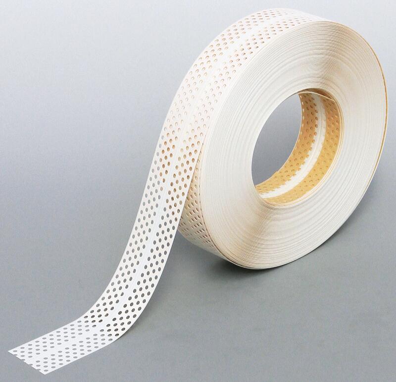 楽天市場】極東産機 クロス下地 コーナーテープ V-FIT 糊付 3列穴 巾