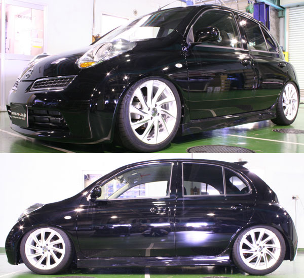 楽天市場 Rs R Black ｉ車高調 ブラックアイ マーチ Yk12 Ff H17 8 H22 6 １５ｇ Bkn004m Rsr クルマ生活